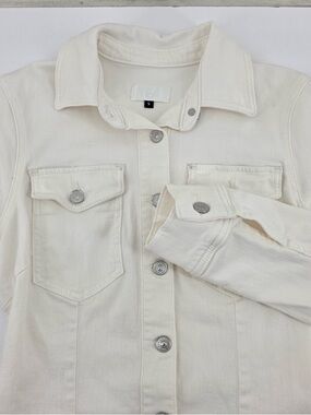 7 For All Mankind Women’s White Long Sleeve Dress Sz S